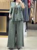 Cross-border explosive women's fashion casual loose short-sleeved large-size suit women