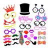 31-Piece Happy Birthday Photo Props Set for Party Decorations