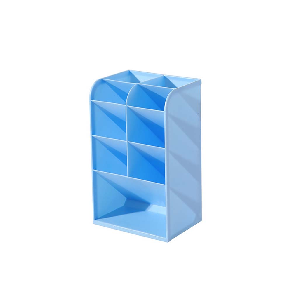 Pen Holder Plastic Slant Organiser Transparent Multi-Compartment Organiser Desktop Kids Four Compartments