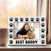 Dog 4x6 Picture Frame, Pet Photo Frame, Dog Mom Dad Lovers Owner Gifts for Women Men, Pet Lover Gifts, Best Buddy Wooden Picture Frames for Wall or