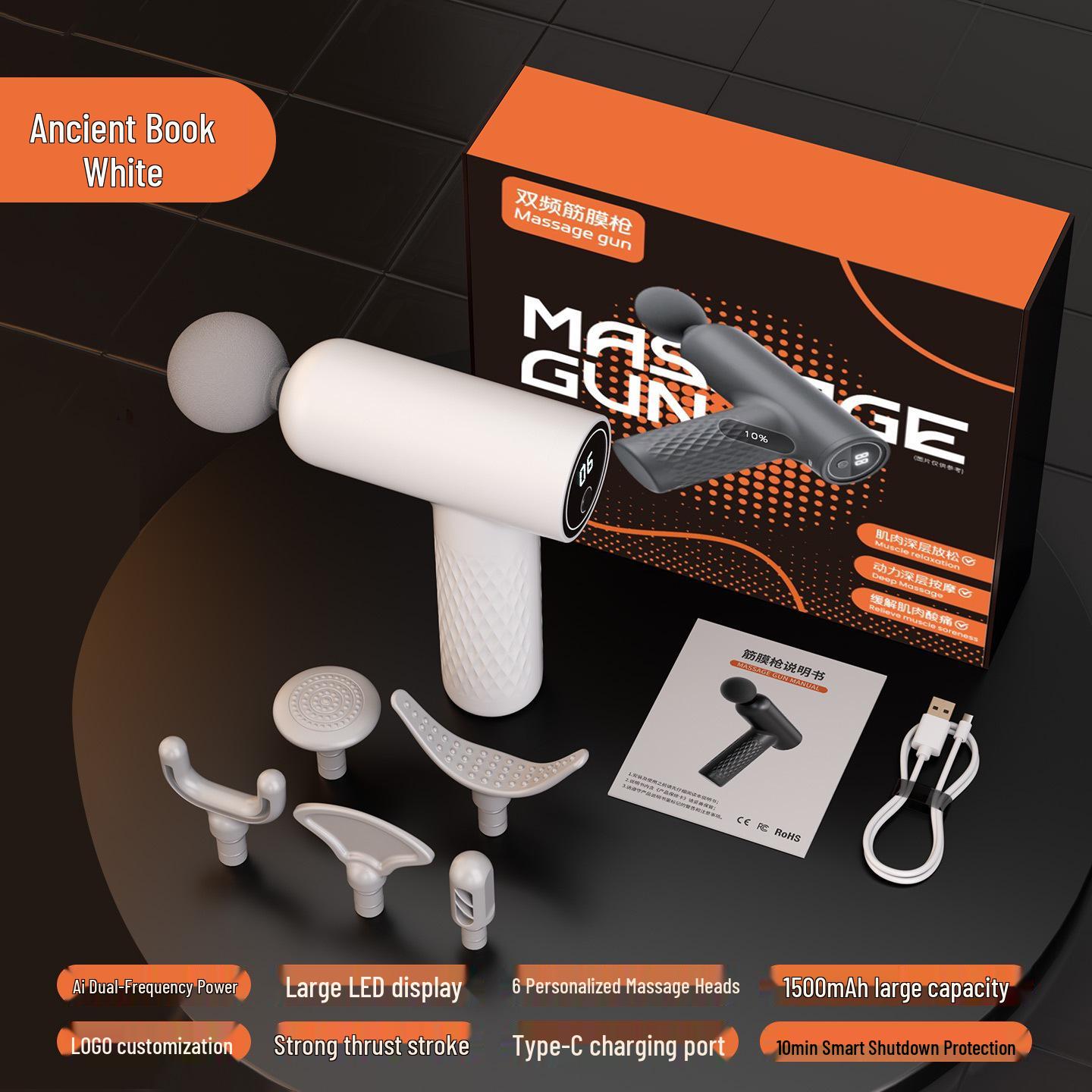 AI Variable Frequency Mini Fascia Gun: Portable Multi-Gear Massager for Full-Body Muscle Relaxation