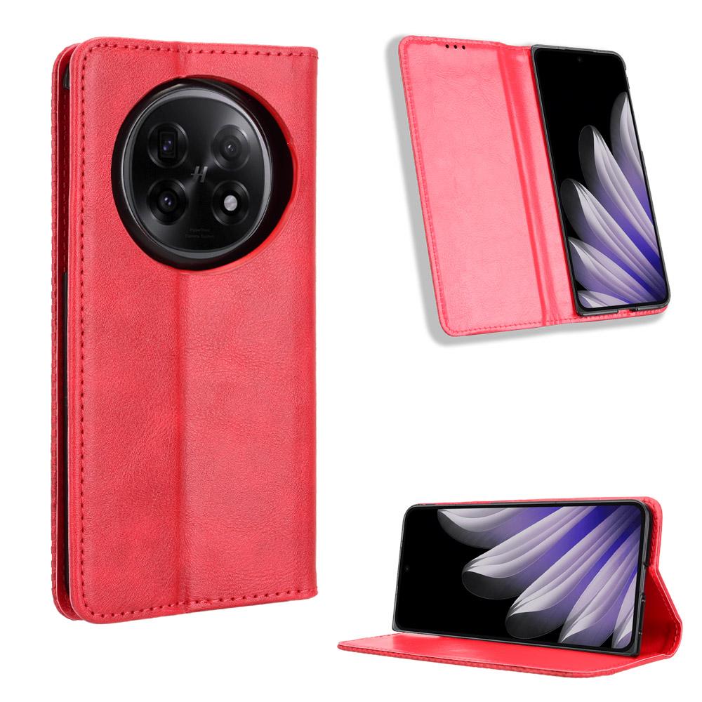For Oppo Find N5 5G Retro PU Leather Case Phone Wallet Stand Cover