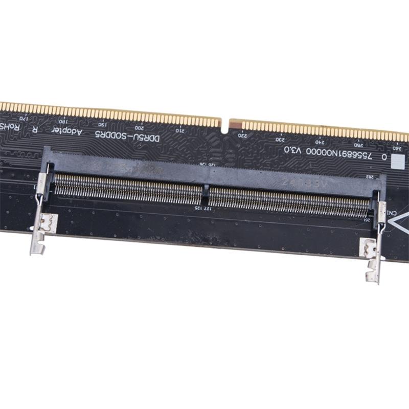 DDR5 Laptop SO-DIMM To Desktop Adapter Card Converter Memory Connector Adapter UDIMM To SO DDR5 Memory Tester