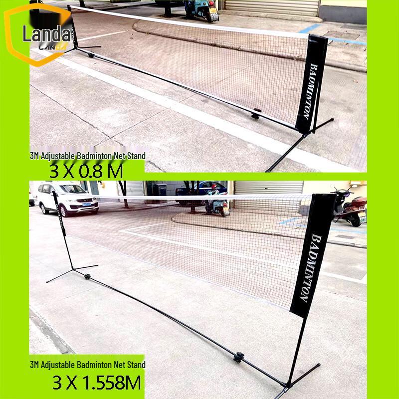 Landa Portable 3M Badminton Net Stand 3M