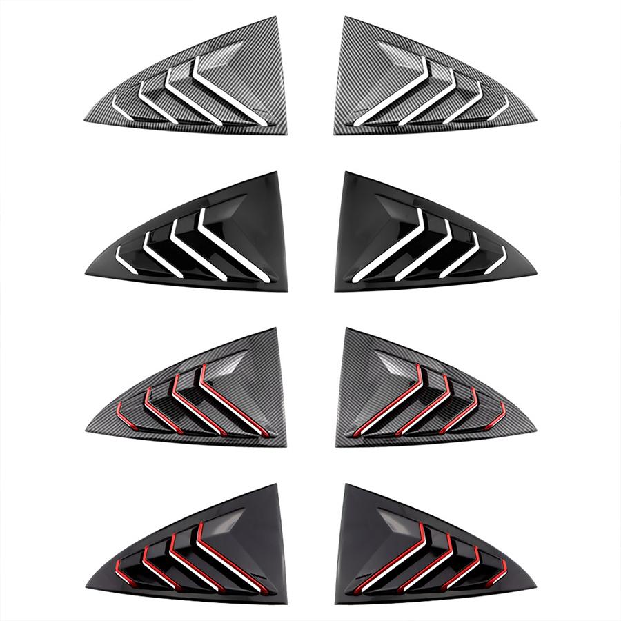 For Tesla Model 3+ Rear Side Blind Window Rear Triangle Window Spoiler Louver Carbon Fiber New Model3 Highland 2025 Accessories