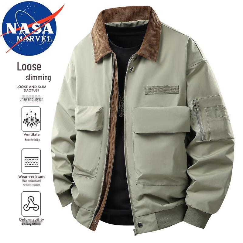 NASA MARVEL Men's Casual Long Sleeve Jacket