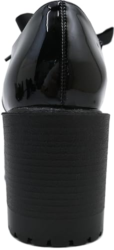 Yosuke Platform Sandals 4450002 Women's Black Enamel, Size 25.0 cm - 25.5 cm