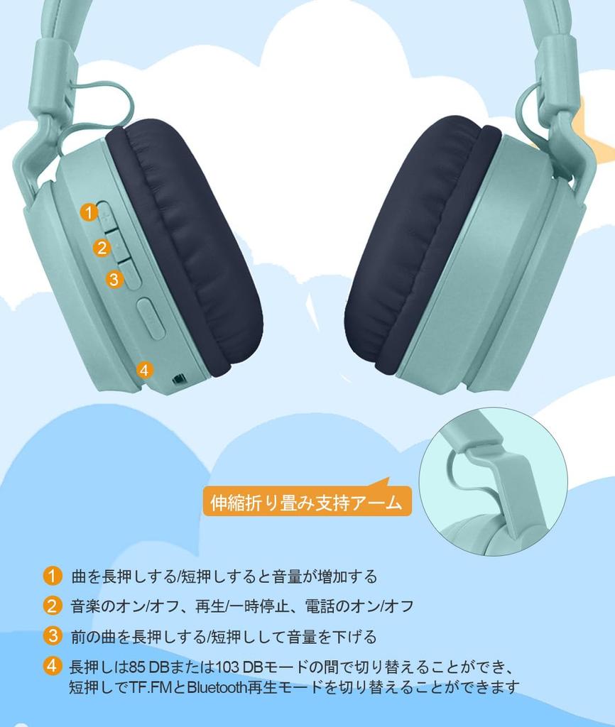 Bluetooth Two Child Mode and Normal Comfortable Supports TF Card Perfect Gift for and New Language Learning 5.0 Kids' Headphones, Modes Mode,