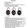 LED Digital Hanging Watch Night Light Energy Saving Silent Electronic Clock for Bedroom Living Room Wall Decor