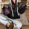 Vintage jacquard fair island knitted sweater jacket autumn and winter 1011 new long-sleeved casual loose cardigan top