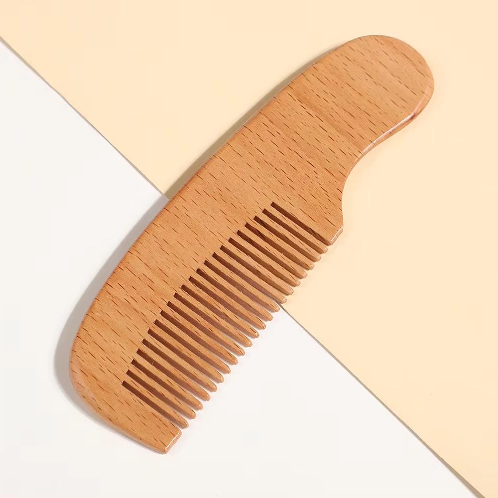 Low MOQ Laser Logo Ionic Paddle Baby Hair Brush Newborn Toddler Natural Wooden Goat Bristle Waterproof Cushion Hair Extension