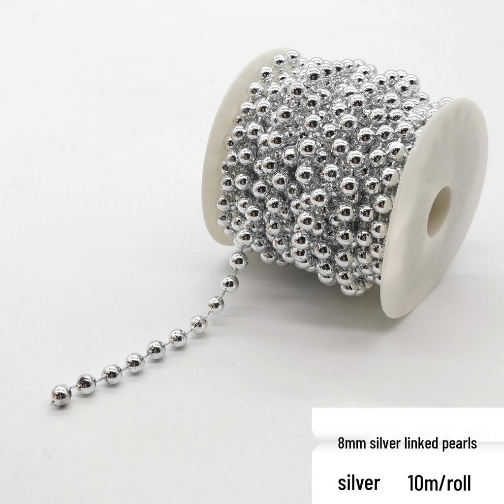 Double-Line Pearl Sunflower Snowflake Beads DIY Decoration