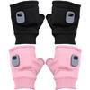 1Pair Thermal Electric Heated Gloves USB  Rechargeable Winter Warm Gloves Smart Heating Gloves  Bike
