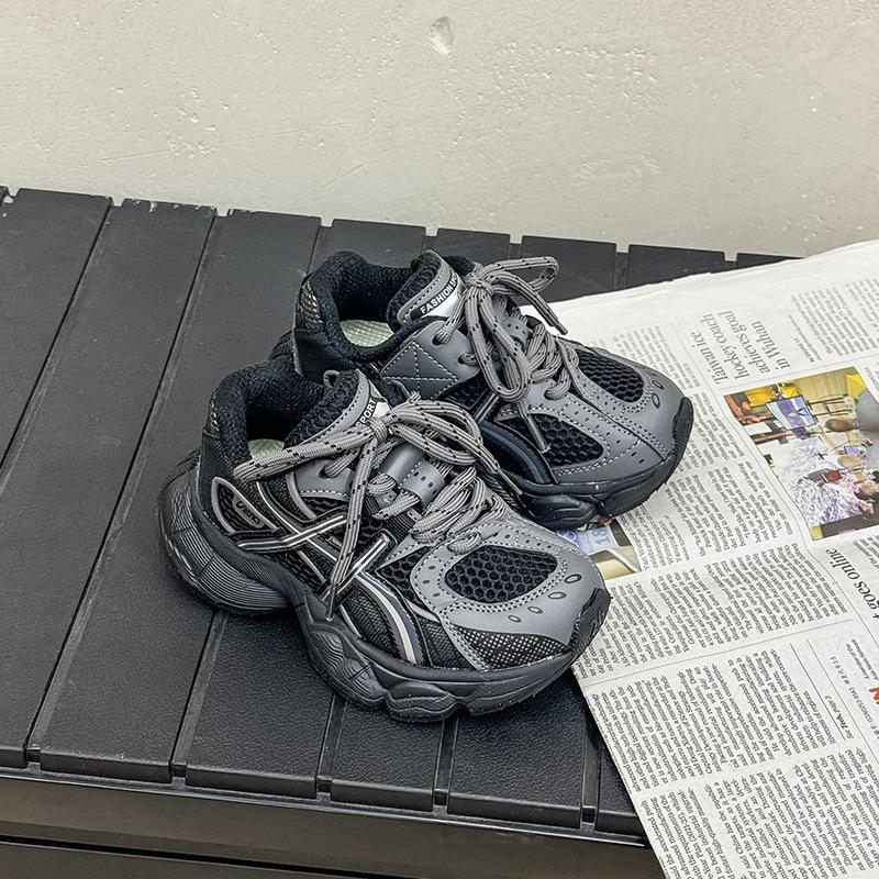 

Children s shoes 2025 spring and summer new classmates boys casual sports shoes single mesh shoes breathable girls dad shoes 26-30 yards, 5 pairs in one hand