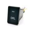 1PC Orange LED Light Fit For Toyota Prado For Corolla RAV4 Car DRL Fog Light Radar Steering Wheel Heat Switch Button with wire