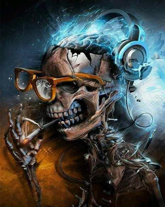 

Алмазная картина скелет картины из страз 5D DIY Алмазная вышивка полный набор цветок мозаика вышивка крестиком рукоделие Full Round 50X70CM зелёный