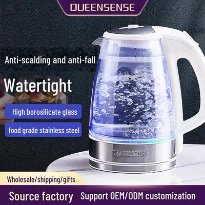 1.7L Glass Electric Kettle for Tea Brewing and Boiling - Automatic, Large Capacity for Home or Dorm Use