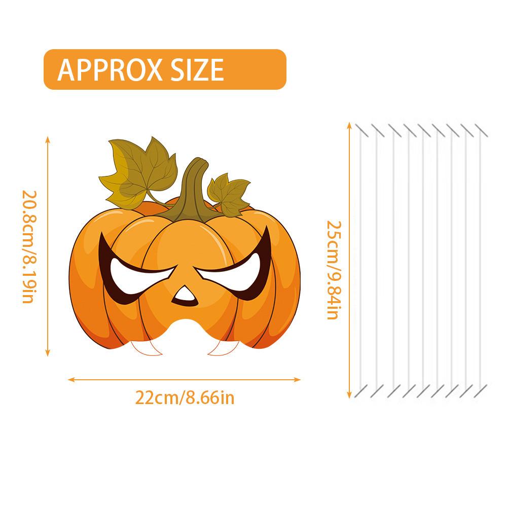 Face Holiday Pumpkin Mask Thanksgiving Venue Decor Accessories Photo Prop Set