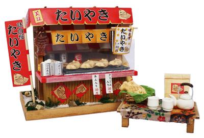 Billy Handmade Dollhouse Kit Showa Yatai Kit Taiyaki Shop 8537