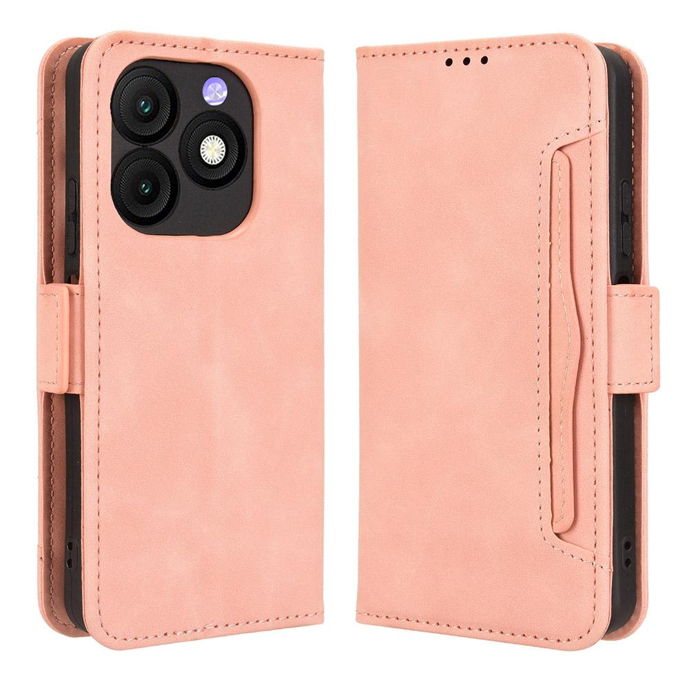 For itel Zeno 10 4G Leather Case Phone Wallet Cover with Multiple Card Slots