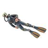 Blue Orange Diver Model PVC Science Fiction Figure New Simulation Doll  Decoration Toys