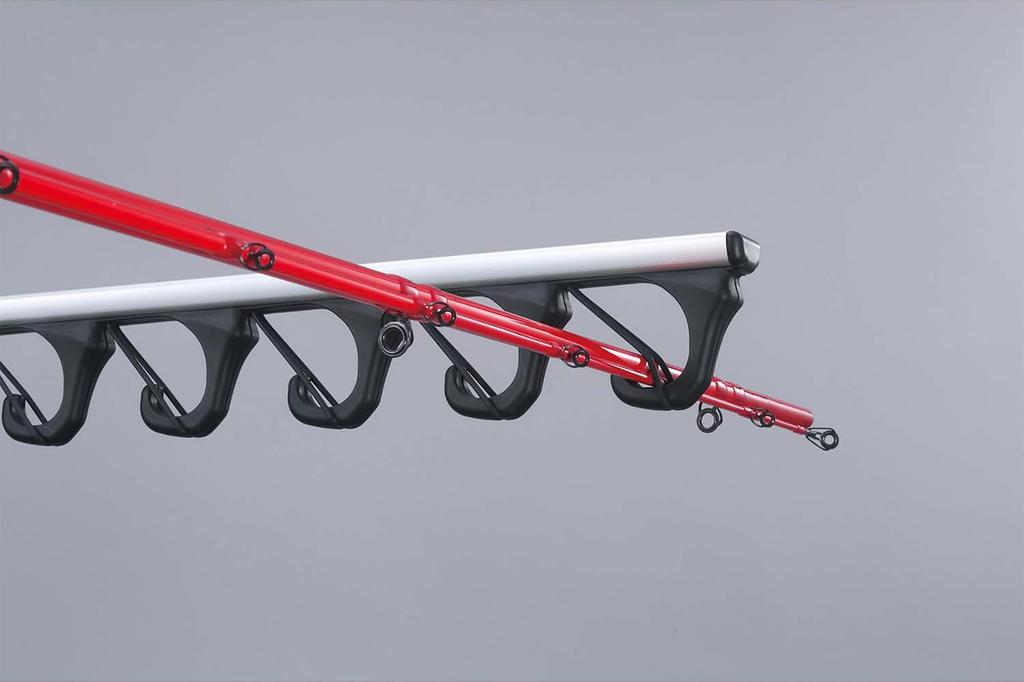 Carmate inno Wide Rod Holder for Toyota Hijet NV100 Clipper Atrai Car Fishing Rod Rod Ceiling Side Hanger Fishing Rod IF19 J-Hook (10-Rod Capacity)