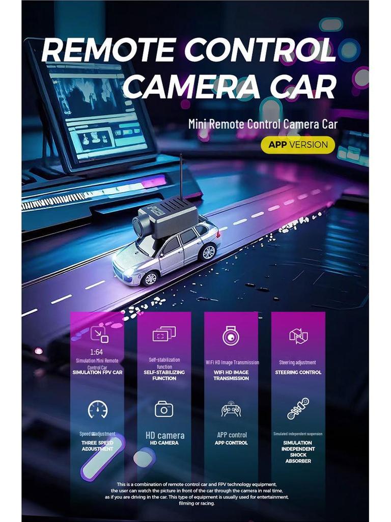 Weili 6401FPV Camera Car: WiFi Controlled Mini RC Car with Mobile App Operation