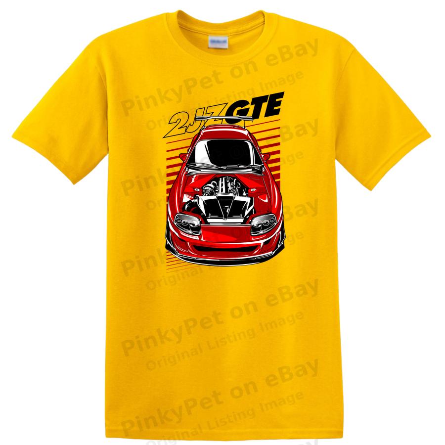 Red Sports Car Engine Graphic T Shirt Retro Auto Racing Enthusiast Tee
