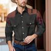 Men'S Fashionable Lapel And Shoulder Length Long Sleeved Casual Top