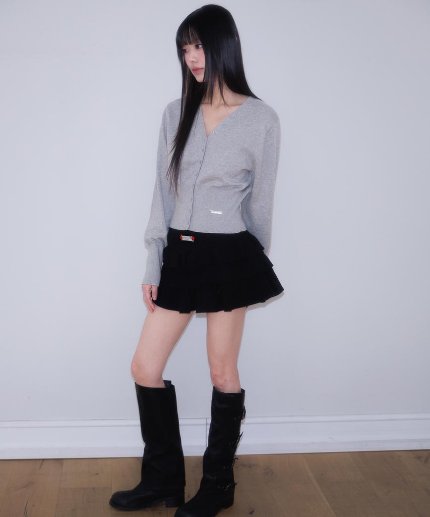 Rose Franz Rose Cancan Mini Skirt [Black]