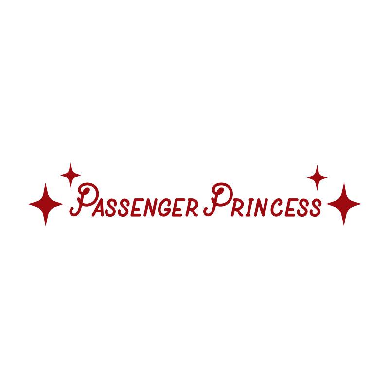 Passenger Princess Inspirational Rearview Mirror Car Sticker