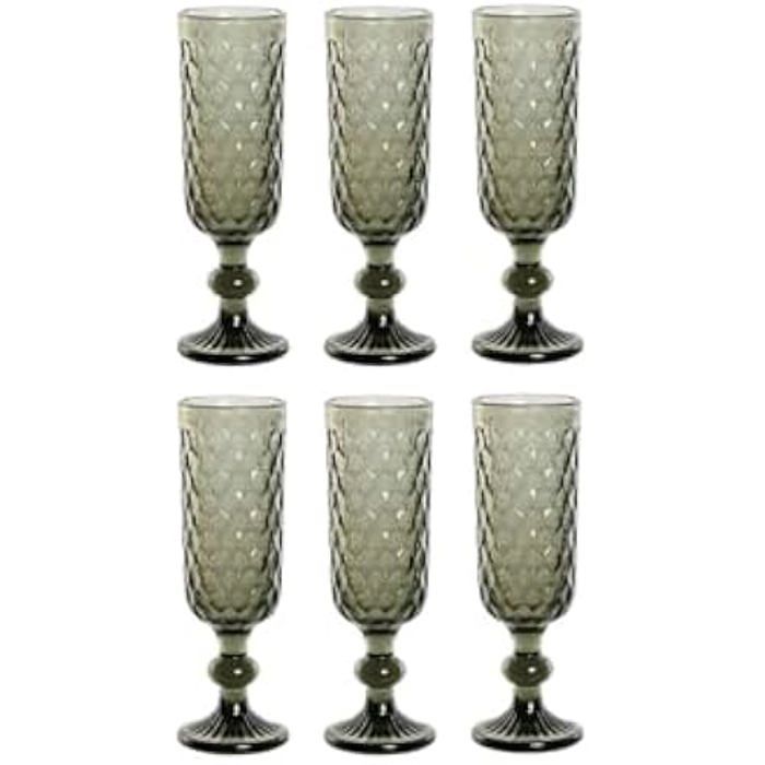 Verres - HOME ESPRIT - Lot de 6 - 150 ml - Multicolore - Compatible lave-vaisselle