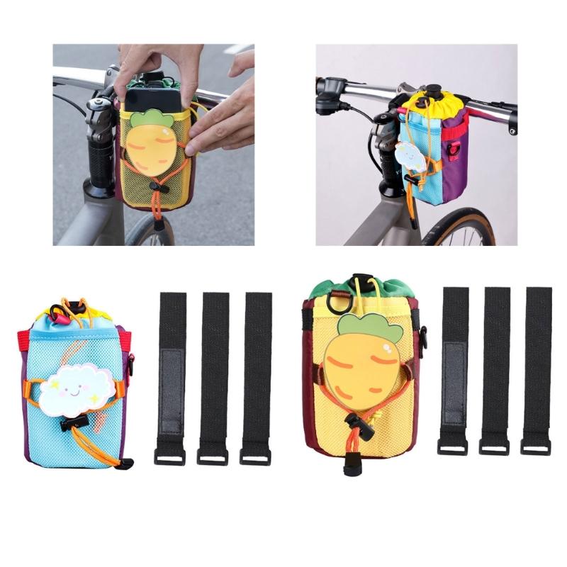 Light Weight Cycling Water Bottle Carriers Pouches Road Bike Cup Holder Stem Bag Front Insulated Stem Bag Easy To Install
