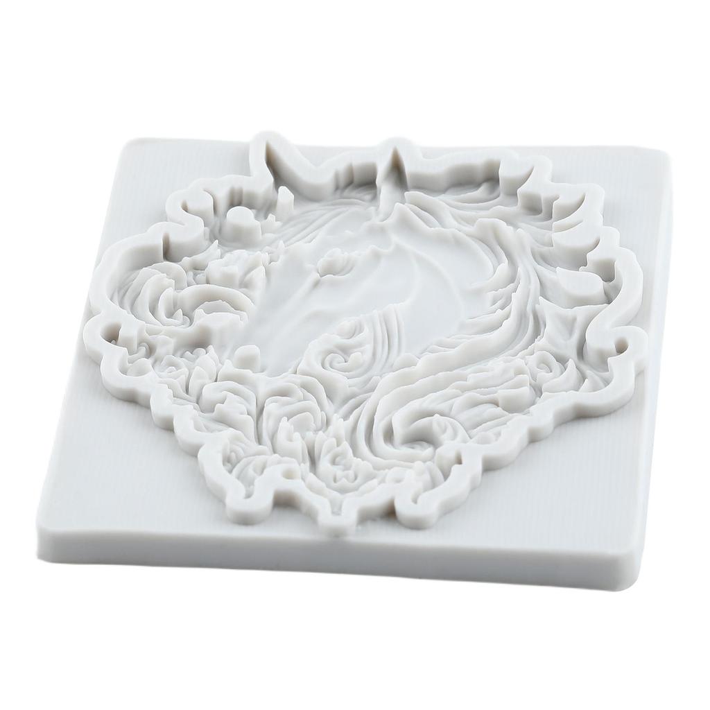 Horse Silicone Molds Horse Head Fondant Mold Cake Decorating Tools Cupcake Topper Chocolate Candy Craft Gum Paste Polymer Clay