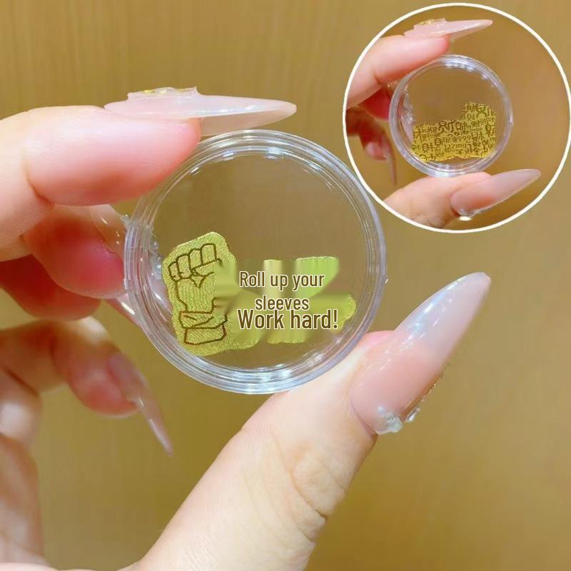 999 Pure Gold Princess Phone & Fridge Stickers: Prosperity, Peace, and Joy