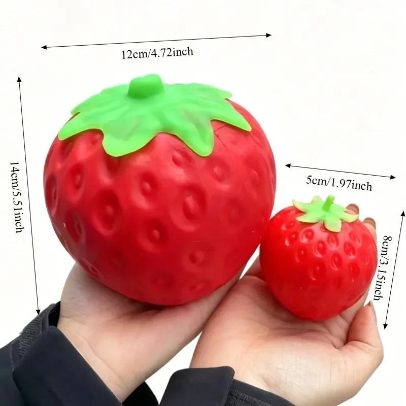 Giocattolo Squishy Fragola Super Jumbo Rilascio Lento Fragola Simulato Antistress Anti-Ansia Giocattolo Fidget per Adulti Amici Regali