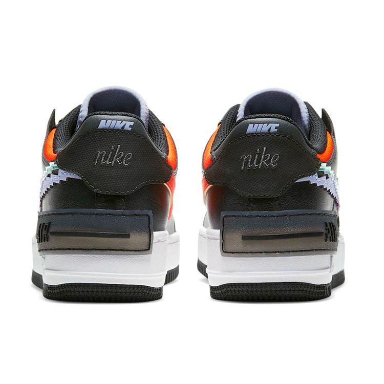 Nike Air Force 1 Shadow SE Pixel Swoosh - Off Noir Women Sneakers Black Hyper-Crimson Light-Thistle CV8480-001