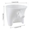 Flour Funnel Stand Mixer Attachment For Kitchen Aid Artisan Ksm150 Tilt-Head Plastic Powder Funnel With Easy-Pour Diameter