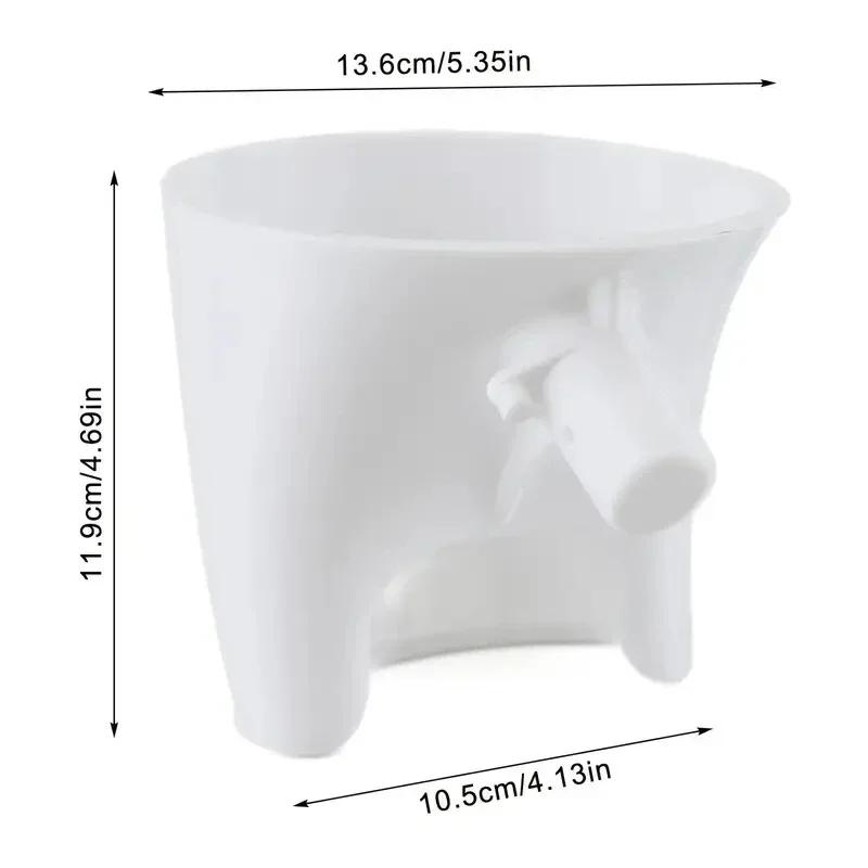 Flour Funnel Stand Mixer Attachment For Kitchen Aid Artisan Ksm150 Tilt-Head Plastic Powder Funnel With Easy-Pour Diameter