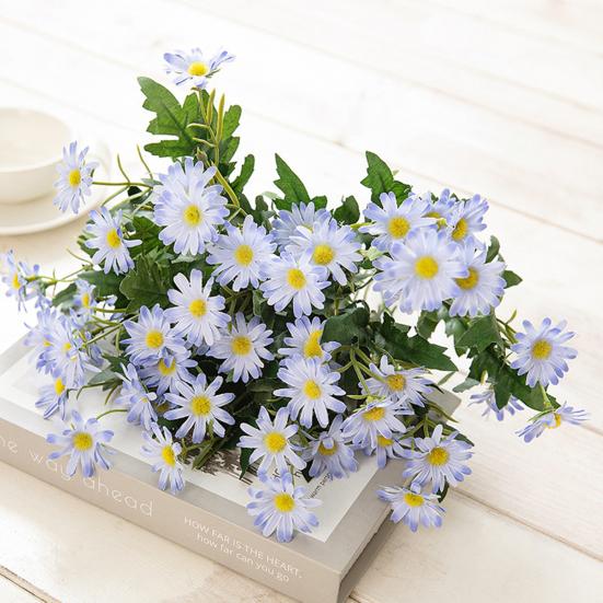 Delicate Faux Chrysanthemum Non-fading Realistic Vivid Maintenance Free Artificial Bouquet Party Decor