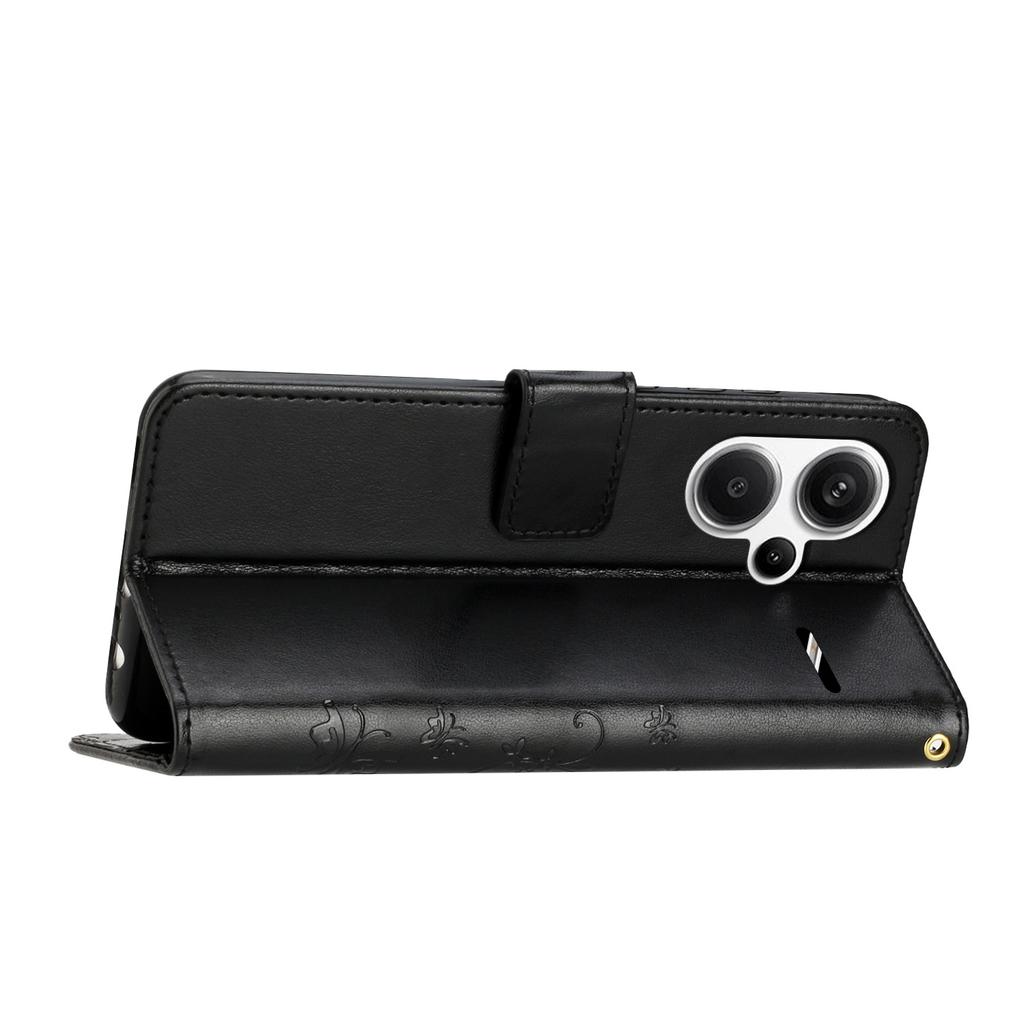 For Xiaomi Redmi Note 13 Pro+ 5G Leather Case Wallet Butterfly Imprinted Phone Cover