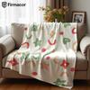 Mini Doodle Shapes Ultra Soft Sherpa Fleece Blanket Fluffy Warm Halloween Cozy Throw for Sofa Couch Bedroom Gift All Season
