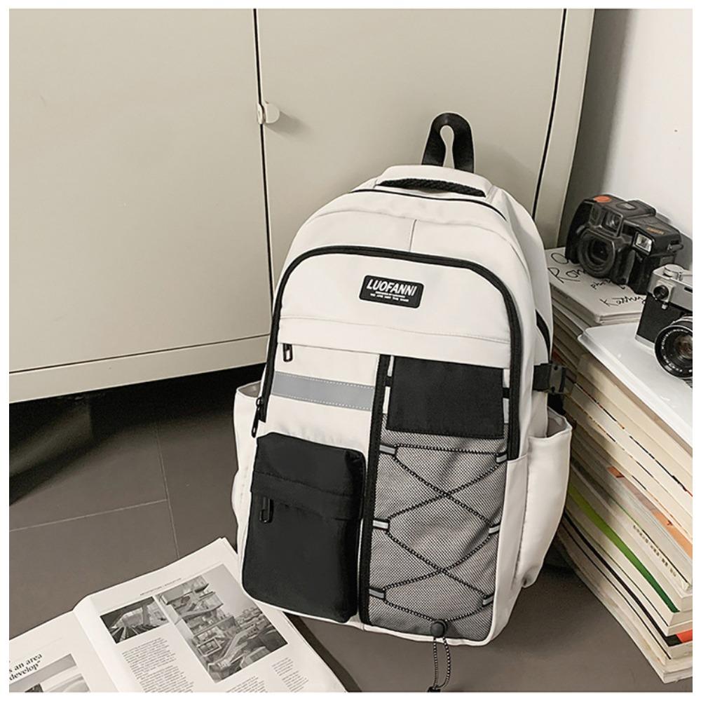 Outdoor couple backpack niche tide brand Japanese Harajuku backpack large capacity campus junior high school student tooling bag