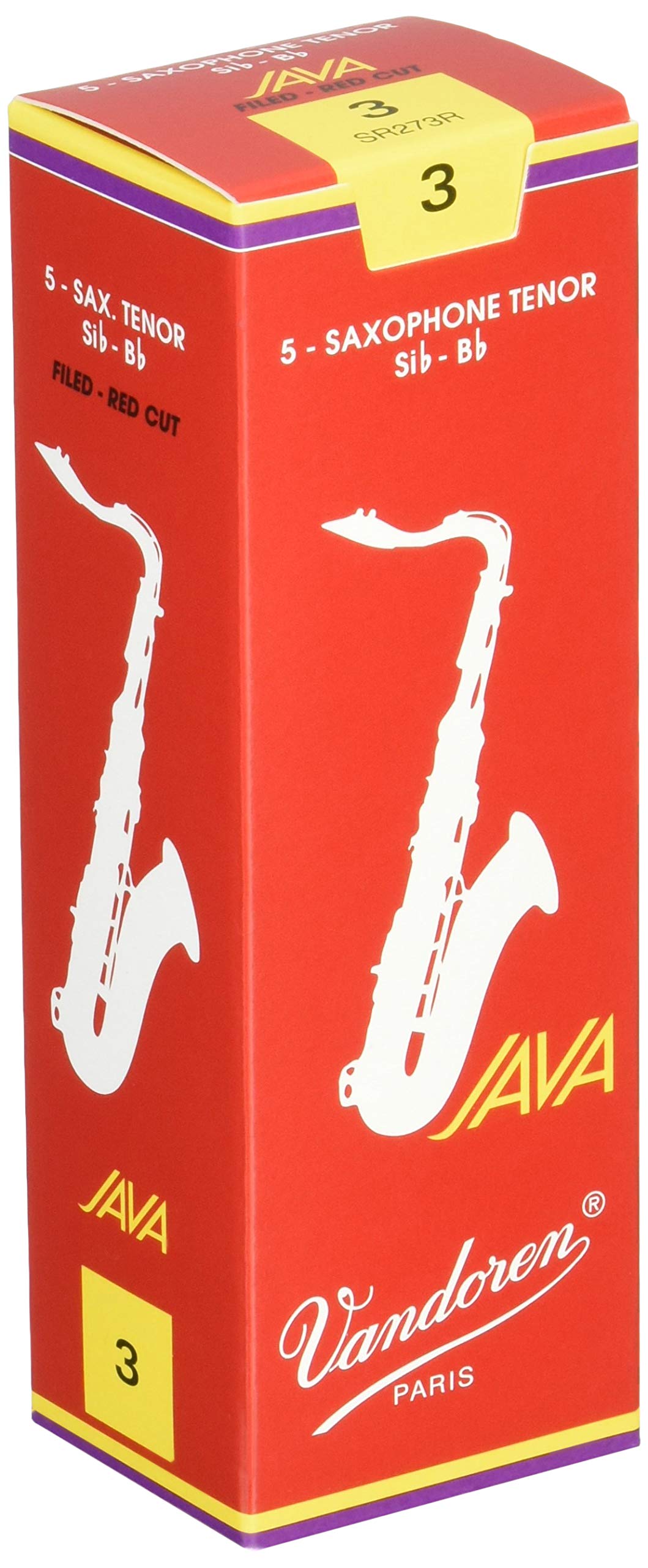 

Трость для саксофона-тенора Van Doren JAVA FILED RED CUT Твердость: 3 (5 кусков)