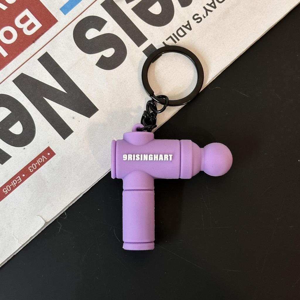 Fitness Series Gummi-Schlüsselanhänger: Hantel- & Kurzhantel-Anhänger für Geschenke
