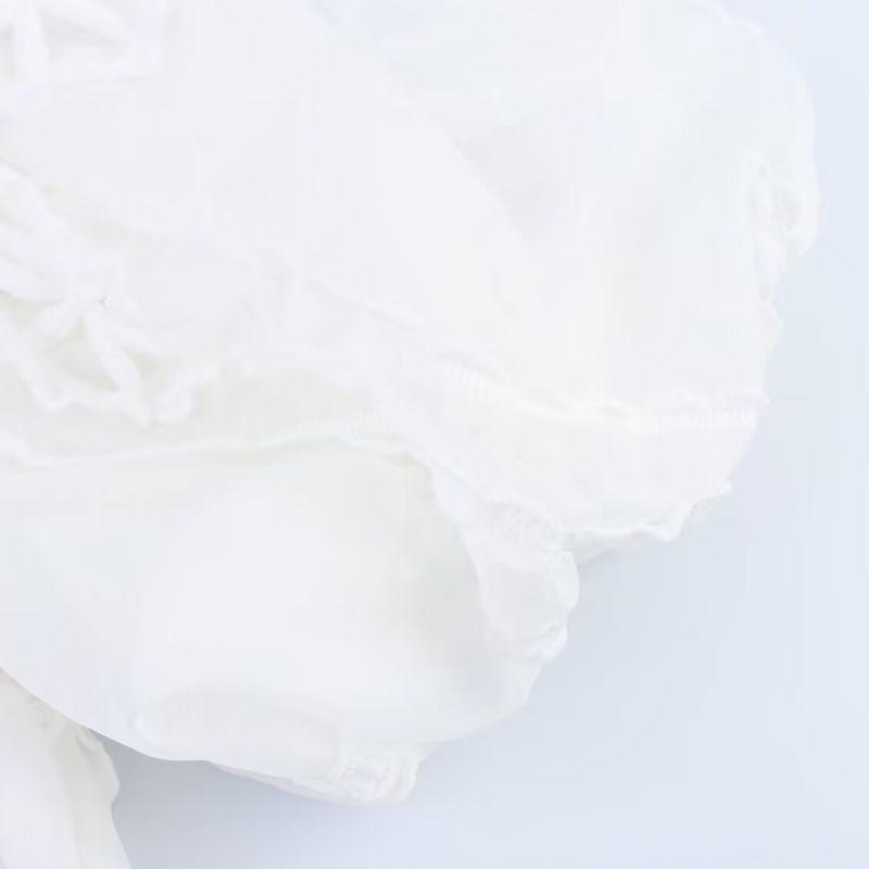 Kaslead New Women clothes Western Style Fashion French style Wind V-neck Puff sleeve Heavy Industry Waist Hugging Big Hemline Long dress