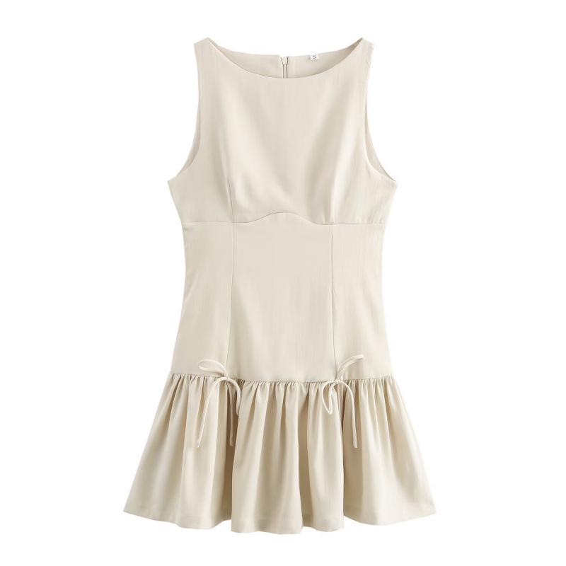 Winter New European & American Fashionable Bow Short Dress for Women