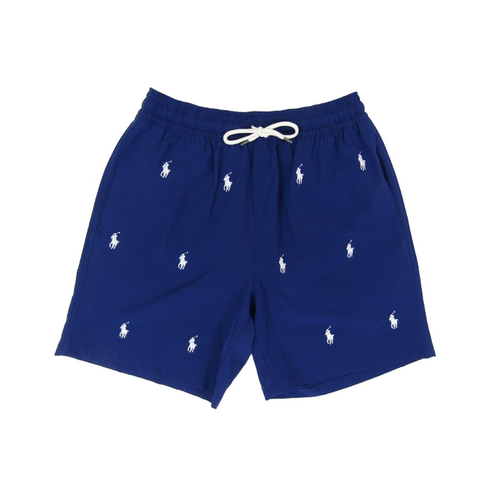 

RALPH Stretch Embroidery Swim Shorts Swimsuit [POLO LAUREN] Мужской Multi-Pony 0106548-M-BLUE [Товар] синий