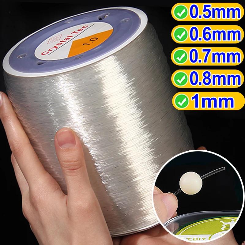 

100M 0.5-1mm Plastic Elastic Cord String Transparent Elastic Thread for Jewelry Making Diy Bracelet Necklace Beaded Accessories 0.6mm