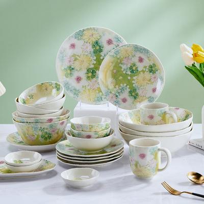 Ceramiczna miska w stylu japońskim na kwiaty, nieregularny talerz, wysoka wartość, duża pojemność, miska na zupę, miska na sałatkę, talerz śniadaniowy, deserowy, talerz na ryby